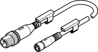 NEBU-M8G3-K-0.5-M12G3 Соединительный кабель