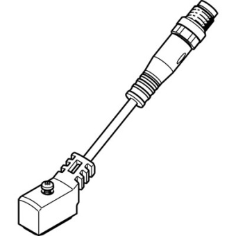NEBV-Z4WA2L-P-E-0.5-N-M8G3-S1 Соединительный кабель