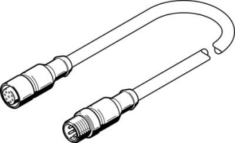 NEBV-M12G8-K-2-M12G4 Соединительный кабель