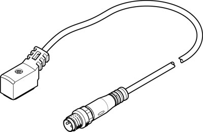 NEBV-Z4WA2L-R-E-2.5-N-M8G3-S1 Соединительный кабель