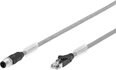 NEBC-D12G4-ES-10-S-R3G4-ET Соединительный кабель