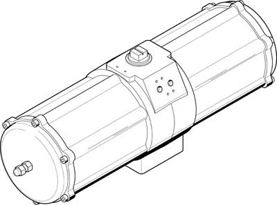 DAPS-1920-090-RS3-F16 Неполноповоротный привод