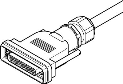 NEBV-S1G44-K-5-N-LE39 Соединительный кабель