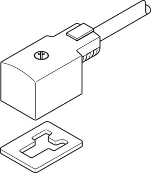 KMV-1-24-10-LED Штекерная розетка с кабелем