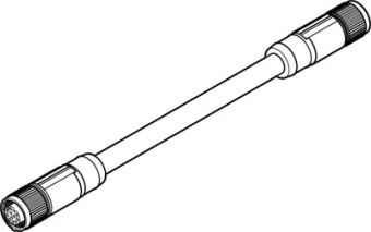 NEBS-M12G12-KS-0.5-SM12G12 Соединительный кабель