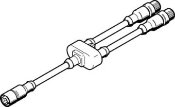 NEBV-M12G8-KD-3-M12G4 Соединительный кабель